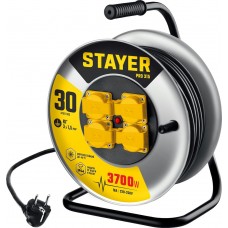 STAYER PRO 315 КГ 3х1.5 30м 3700Вт IP44, Силовой удлинитель на стальной катушке (55077-30_z01) STAYER PRO 315 КГ 3х1.5 30м 3700Вт IP44, Силовой удлинитель на стальной катушке (55077-30_z01)