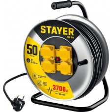 STAYER PRO 315 КГ 3х1.5 50м 3700Вт IP44, Силовой удлинитель на стальной катушке (55077-50_z01) STAYER PRO 315 КГ 3х1.5 50м 3700Вт IP44, Силовой удлинитель на стальной катушке (55077-50_z01)