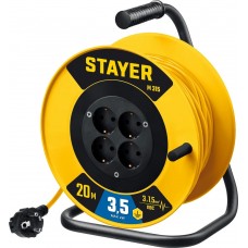 STAYER M 315 ПВС 3х1.5 20м 3500Вт, Силовой удлинитель на катушке (55078-20_z01) STAYER M 315 ПВС 3х1.5 20м 3500Вт, Силовой удлинитель на катушке (55078-20_z01)