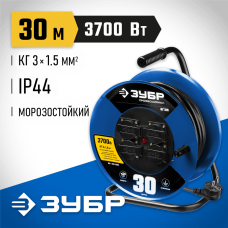 ЗУБР КГ-315 КГ 3х1.5 30м 3700Вт IP44, Силовой удлинитель на стальной катушке (55080-30) ЗУБР КГ-315 КГ 3х1.5 30м 3700Вт IP44, Силовой удлинитель на стальной катушке (55080-30)