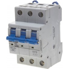 СВЕТОЗАР 50 A, "C", 400 В, 6 kA, 3-полюсной, автоматический выключатель SV-49063-50-C СВЕТОЗАР 50 A, "C", 400 В, 6 kA, 3-полюсной, автоматический выключатель SV-49063-50-C