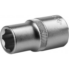 ЗУБР 1/2", 13 мм, Cr-V сталь, хромированная, торцовая головка 27725-13_z02 ЗУБР 1/2", 13 мм, Cr-V сталь, хромированная, торцовая головка 27725-13_z02