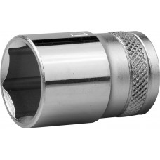 KRAFTOOL 1/2", 18 мм, Cr-V сталь, хромированная, торцовая головка 27805-18_z01 KRAFTOOL 1/2", 18 мм, Cr-V сталь, хромированная, торцовая головка 27805-18_z01
