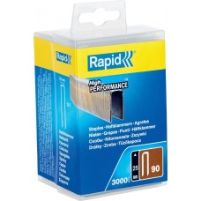 RAPID тип 90, 25 мм, 3000 шт., супертвердые, закаленные, скобы узкие 5000124 RAPID тип 90, 25 мм, 3000 шт., супертвердые, закаленные, скобы узкие 5000124