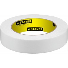 STAYER 25 мм х 5 м, белая, на вспененной основе, двусторонняя клейкая лента (скотч) 12231-25-05 STAYER 25 мм х 5 м, белая, на вспененной основе, двусторонняя клейкая лента (скотч) 12231-25-05