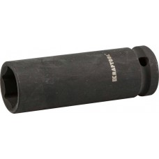 KRAFTOOL 1/2", 17 мм, Cr-Mo сталь, фосфатированная, торцовая головка ударная удлиненная 27942-17_z01 KRAFTOOL 1/2", 17 мм, Cr-Mo сталь, фосфатированная, торцовая головка ударная удлиненная 27942-17_z01