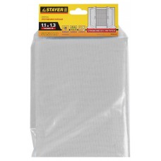 STAYER 1,1х1,3 м, материал ПВХ, белый, сетка противомоскитная для окон STANDARD 12515-11-13 STAYER 1,1х1,3 м, материал ПВХ, белый, сетка противомоскитная для окон STANDARD 12515-11-13