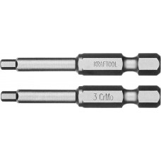KRAFTOOL HEX3, 50 мм, 2 шт., кованые профессиональные биты X-DRIVE 26127-3-50-2 KRAFTOOL HEX3, 50 мм, 2 шт., кованые профессиональные биты X-DRIVE 26127-3-50-2