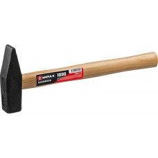 MIRAX 1000 г, молоток слесарный с деревянной рукояткой 20034-10 MIRAX 1000 г, молоток слесарный с деревянной рукояткой 20034-10