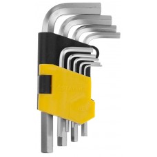 STAYER 9 шт., Cr-V, ключи имбусовые укороченные 2740-H9 STAYER 9 шт., Cr-V, ключи имбусовые укороченные 2740-H9