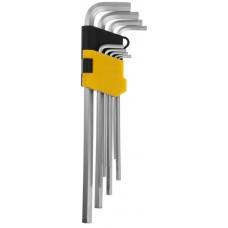 STAYER 9 шт., Cr-V, ключи имбусовые удлиненные 2741-H9 STAYER 9 шт., Cr-V, ключи имбусовые удлиненные 2741-H9