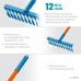 Садовые грабли GRINDA PROLine PR-12T FIBER 12 витых зубцов 380х100х1530 мм фиберглассовый черенок (39654)