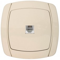 СВЕТОЗАР 16А/~250В, бежевый, одинарная телефонная розетка "CITY LIGHT" SV-54217-B СВЕТОЗАР 16А/~250В, бежевый, одинарная телефонная розетка "CITY LIGHT" SV-54217-B