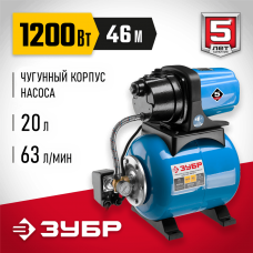ЗУБР 1200 Вт, 63 л/мин, станция насосная М3 НАС-М3-1200-Ч Мастер ЗУБР 1200 Вт, 63 л/мин, станция насосная М3 НАС-М3-1200-Ч Мастер