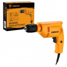 Дрель-шуруповерт сетевая DEKO DKD600W 063-4181 Дрель-шуруповерт сетевая DEKO DKD600W 063-4181