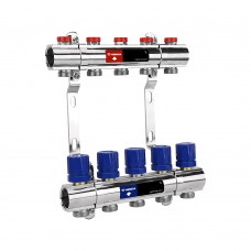 Группа коллекторная VARMEGA для отопления ВР 1" 12 х 3/4" EK латунь VM15812 Группа коллекторная VARMEGA для отопления ВР 1" 12 х 3/4" EK латунь VM15812