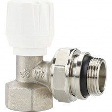 Клапан радиаторный VARMEGA 3/4" ручной, угловой с самоуплотняющимся полусгоном VM10013 Клапан радиаторный VARMEGA 3/4" ручной, угловой с самоуплотняющимся полусгоном VM10013