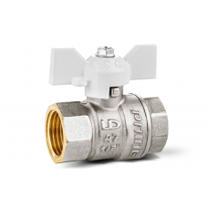 Кран шаровой латунный LD Pride 47.20.B-B.Б (White) Ду 20 Ру 40 вн-вн, (бабочка) Кран шаровой латунный LD Pride 47.20.B-B.Б (White) Ду 20 Ру 40 вн-вн, (бабочка)