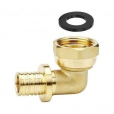 Угол VARMEGA Slide-fit 90 гр., с вн. резьбой, 16x3/4", с накидной гайкой, аксиальный, VM51912 Угол VARMEGA Slide-fit 90 гр., с вн. резьбой, 16x3/4", с накидной гайкой, аксиальный, VM51912
