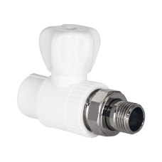 Кран шаровой TEBO PP-R для радиатора 20х1/2" прямой