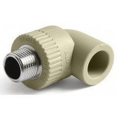 Уголок комб. нар.р. PP-R Ø20х1/2" PRO AQUA Серый (10/150)