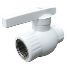 Кран шаровой внутр.р. PP-R Ø25х3/4" VALFEX Белый (40/10) Кран шаровой внутр.р. PP-R Ø25х3/4" VALFEX Белый (40/10)