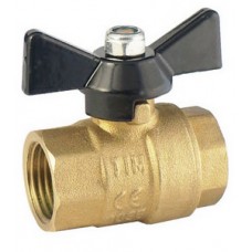 Кран шар. Ø1/2" внутр./внутр. бабочка TIM (100) Кран шар. Ø1/2" внутр./внутр. бабочка TIM (100)