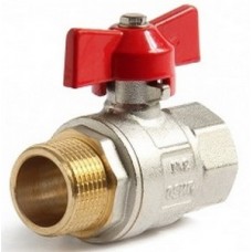 Кран шар. Ø1/2" внутр./нар. бабочка PRO AQUA (24/192) Кран шар. Ø1/2" внутр./нар. бабочка PRO AQUA (24/192)
