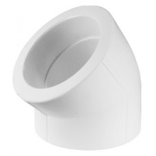 Уголок PP-R Ø40*45° VALFEX Белый (15/75) Уголок PP-R Ø40*45° VALFEX Белый (15/75)