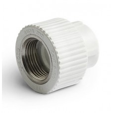 Муфта комб. внутр.р. PP-R Ø20х1/2" PRO AQUA Белый (25/200) Муфта комб. внутр.р. PP-R Ø20х1/2" PRO AQUA Белый (25/200)