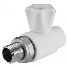 Кран шаровой с полусгоном PP-R прямой Ø25х1/2" VALFEX Белый (10/50) Кран шаровой с полусгоном PP-R прямой Ø25х1/2" VALFEX Белый (10/50)