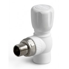 Кран шаровой с полусгоном PP-R угловой Ø25х3/4" PRO AQUA Белый (45) Кран шаровой с полусгоном PP-R угловой Ø25х3/4" PRO AQUA Белый (45)