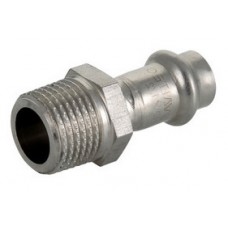 Муфта INOX-PRESS пресс/нар. Ø28х3/4" VALTEC (5/90) Муфта INOX-PRESS пресс/нар. Ø28х3/4" VALTEC (5/90)