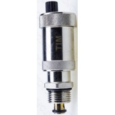 Воздухоотводчик автоматический с отсекающим клапаном хром Ø1/2" TIM (100)
