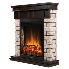 Портал Firelight Bricks Wood Classic камень коричневый, шпон темный дуб Портал Firelight Bricks Wood Classic камень коричневый, шпон темный дуб