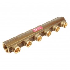 Коллектор Giacomini с отсечными клапанами 1" x 18 /10, R553SY010