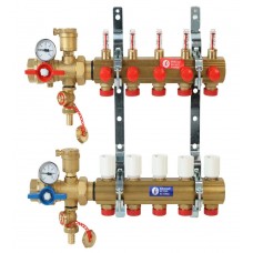 Комплект коллекторного узла Giacomini с расходомерами 1" x 18 /5, R553FK105