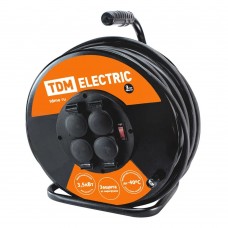 Удлинитель силовой TDM ELECTRIC УХз16-004 (метал. катушка, 4 места, 50м, 3х1,5) Удлинитель силовой TDM ELECTRIC УХз16-004 (метал. катушка, 4 места, 50м, 3х1,5)