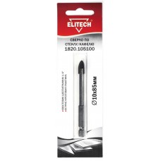 Elitech Сверло 10х85мм HEX1/4' стекло 1820.105100