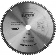 Elitech Диск пильный 305х30 100зуб алюминий 1820.117000 Elitech Диск пильный 305х30 100зуб алюминий 1820.117000